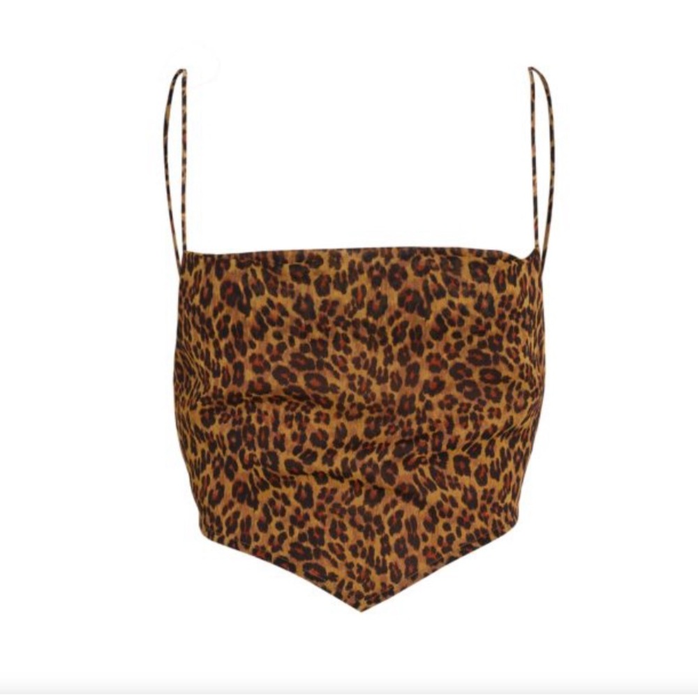 NWT STAUD Leopard Print Top